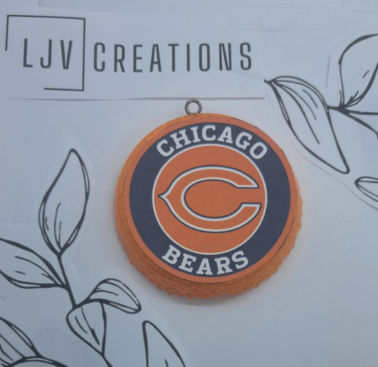 Chicago Bears 3" Round Freshie